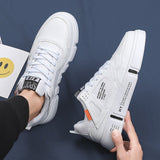 Men Shoes Summer Casual Imitation Leather Flat Shoes Lace-up Low Top Male Sneakers Tenis Masculino Adulto Shoes - ENSEIGNE DENIS