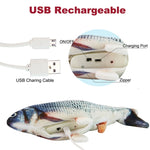 30CM Electronic Pet Cat Toy Electric USB Charging Simulation Fish Toys for Dog Cat Chewing Playing Biting Supplies Dropshiping