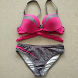 YCDYZ Sexy Push Up Bikini Set Swimsuit Women Swimwear Beach Bathing Female Brazilian Biquini Maillot De Bain Swim Suit 2018 - ENSEIGNE DENIS