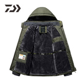 Fishing Clothes Waterproof Suit for Fishing Jacket Windproof Warm Thick Pants Fishing Shirt Sports Wear Fishing Suit Winter Men