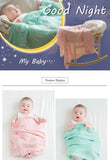 Muslinlife Baby Swaddle Wrap Soft Bamboo Cotton Blanket For Baby Stroller Use Cute Bunny Unicorn Whale Baby Blanket 120*120cm