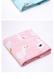 Muslinlife Baby Swaddle Wrap Soft Bamboo Cotton Blanket For Baby Stroller Use Cute Bunny Unicorn Whale Baby Blanket 120*120cm