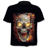 2020 new Drop ship 3D printed T-shirt men's women's tshirt punk style top tees skull t shirt gothic tshirt asian size 6XL gym