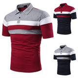 Men Polo Men Shirt Short Sleeve Polo Shirt Contrast Color Polo New Clothing Summer Streetwear Casual Fashion Men tops