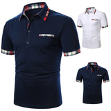 Men Polo Men Shirt Short Sleeve Polo Shirt Contrast Color Polo New Clothing Summer Streetwear Casual Fashion Men tops