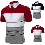 Men Polo Men Shirt Short Sleeve Polo Shirt Contrast Color Polo New Clothing Summer Streetwear Casual Fashion Men tops