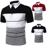 Men Polo Men Shirt Short Sleeve Polo Shirt Contrast Color Polo New Clothing Summer Streetwear Casual Fashion Men tops