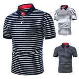 Men Polo Men Shirt Short Sleeve Polo Shirt Contrast Color Polo New Clothing Summer Streetwear Casual Fashion Men tops