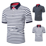 Men Polo Men Shirt Short Sleeve Polo Shirt Contrast Color Polo New Clothing Summer Streetwear Casual Fashion Men tops