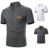 Men Polo Men Shirt Short Sleeve Polo Shirt Contrast Color Polo New Clothing Summer Streetwear Casual Fashion Men tops