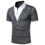 Men Polo Men Shirt Short Sleeve Polo Shirt Contrast Color Polo New Clothing Summer Streetwear Casual Fashion Men tops