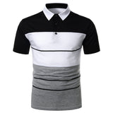 Men Polo Men Shirt Short Sleeve Polo Shirt Contrast Color Polo New Clothing Summer Streetwear Casual Fashion Men tops