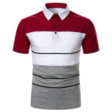 Men Polo Men Shirt Short Sleeve Polo Shirt Contrast Color Polo New Clothing Summer Streetwear Casual Fashion Men tops