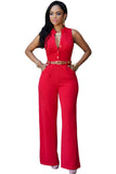 Women v-neck wide leg pants rompers women jumpsuit sexy jumpsuits for women 2018 women's jumpsuits plus size