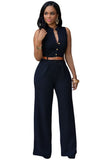 Women v-neck wide leg pants rompers women jumpsuit sexy jumpsuits for women 2018 women's jumpsuits plus size