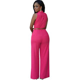 Women v-neck wide leg pants rompers women jumpsuit sexy jumpsuits for women 2018 women's jumpsuits plus size