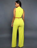 Women v-neck wide leg pants rompers women jumpsuit sexy jumpsuits for women 2018 women's jumpsuits plus size