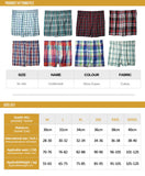 High Quality Brand 4-Pack Men's Boxer Shorts Woven Cotton 100% Classic Plaid Combed Male Underpant Loose Breathable Oversize