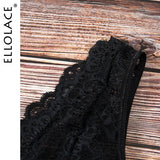 Ellolace Summer Lace Bodysuit Women Floral Embroidery Deep V Neck Sexy Bodysuit Dot Patchwork Jumpsuit Overalls 2019 Femlae Body