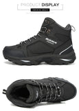 BONA Men Boots Anti-Skidding Leather Shoes Men Popular Comfy Spring Autumn Men Shoes Short Plush Snow Boots Durable Outsole