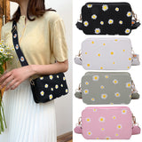 Small PU Leather Shoulder Bags Women Girls Floral Printed Crossbody Bags Classic Elegant Crossbody Shoulder Bags For Women 2020