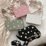 Small PU Leather Shoulder Bags Women Girls Floral Printed Crossbody Bags Classic Elegant Crossbody Shoulder Bags For Women 2020