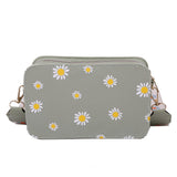 Small PU Leather Shoulder Bags Women Girls Floral Printed Crossbody Bags Classic Elegant Crossbody Shoulder Bags For Women 2020