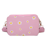 Small PU Leather Shoulder Bags Women Girls Floral Printed Crossbody Bags Classic Elegant Crossbody Shoulder Bags For Women 2020