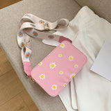Small PU Leather Shoulder Bags Women Girls Floral Printed Crossbody Bags Classic Elegant Crossbody Shoulder Bags For Women 2020