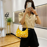 Small PU Leather Shoulder Bags Women Girls Floral Printed Crossbody Bags Classic Elegant Crossbody Shoulder Bags For Women 2020