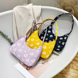 Small PU Leather Shoulder Bags Women Girls Floral Printed Crossbody Bags Classic Elegant Crossbody Shoulder Bags For Women 2020