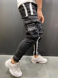 New Skinny Jeans men Streetwear Destroyed Ripped Jeans Homme Hip Hop Broken modis male Pencil Biker Embroidery Patch Pants