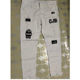 New Skinny Jeans men Streetwear Destroyed Ripped Jeans Homme Hip Hop Broken modis male Pencil Biker Embroidery Patch Pants