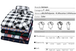 Aoliwen brand men Yellow black Plaid Brushed Long Sleeve Shirt pocket Spring casual men's shirts flannel cotton soft fit