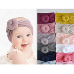 3pcs/Set New Solid Nylon baby headband Bow Headbands For Cute Kids Girls Hair Girls Turban Hairband Children Soft Cotton