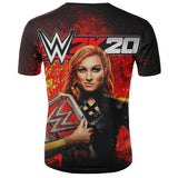 new muscle man printed 3D T-shirt round neck short sleeve ladies T-shirt men casual ladies T-shirt tops