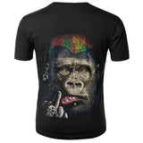 new muscle man printed 3D T-shirt round neck short sleeve ladies T-shirt men casual ladies T-shirt tops