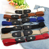 Easy Belt Without Buckle Elastic Belts For Women Stretch riem Men Jeans cintos extensible Kids Boys girls cinturon mujer magic