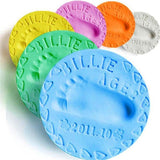 Soft Clay DIY Newborn Baby Souvenirs Hand Print Footprint Non-Toxic Clay Kit Casting Parent-Child Hand Ink Pad Fingerprint Toys