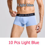 10 PCS Jack Claude Men Underwear Boxers Brand Men Boxer Shorts Modal Sexy Cueca Boxer Mens 10 pcs Underwear Male Underpants