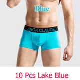 10 PCS Jack Claude Men Underwear Boxers Brand Men Boxer Shorts Modal Sexy Cueca Boxer Mens 10 pcs Underwear Male Underpants