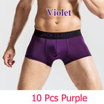10 PCS Jack Claude Men Underwear Boxers Brand Men Boxer Shorts Modal Sexy Cueca Boxer Mens 10 pcs Underwear Male Underpants