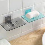 Soap Rack No Drilling Wall Mounted Double Layer Soap Holder Soap Sponge Dish Bathroom Accessories Soap Dishes Self Adhesive