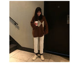 Geometric Pattern Fashion Basic Hit Casual Regular 2019 Female Women Long Sleeve All Match College Wind Hit Hot Sale Sweaters