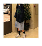 Geometric Pattern Fashion Basic Hit Casual Regular 2019 Female Women Long Sleeve All Match College Wind Hit Hot Sale Sweaters