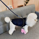 Large Pet Dog Clothes Dog jacket French Bulldog Winter Soft Warm  With Harness Waterproof Coat Outfit Vest For Small Medium Dog