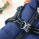 Large Pet Dog Clothes Dog jacket French Bulldog Winter Soft Warm  With Harness Waterproof Coat Outfit Vest For Small Medium Dog