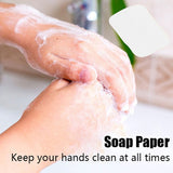 20pcs / 60pcs Washing Hand Bath Clean Scented Slice Sheets Disposable Boxe Soap Portable Mini Travel Soap Paper