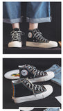 High-Top Canvas Shoes Women Ulzzang All-match 2020 Summer Ins Fashion Sneakers Retro Casual Shoes Girls Gumshoe Beige Black Low