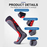 PHMAX Winter Fleece Ski Socks Men Snowboard Thicken Long Outdoor Sports Sock Keep Warm Cycling Running Hiking Skiing Socks